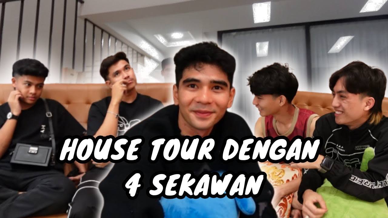 HOUSE TOUR RUMAH BARU DENGAN 4SEKAWAN !! ADA SESEORANG .... !!!