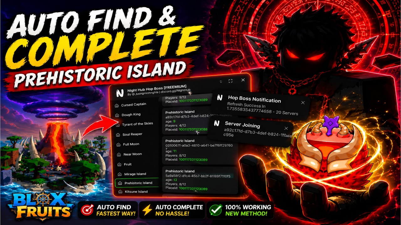 AUTO FIND PREHISTORIC ISLAND 🔥 Fastest Working Method (2026) | Blox Fruits