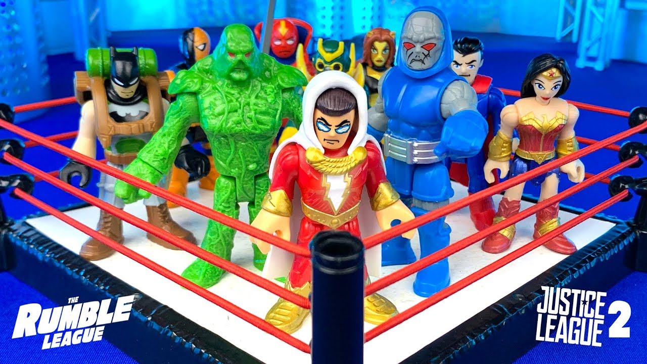 SHAZAM! Imaginext JUSTICE LEAGUE  Shake Rumble Part 2! // RUMBLE LEAGUE
