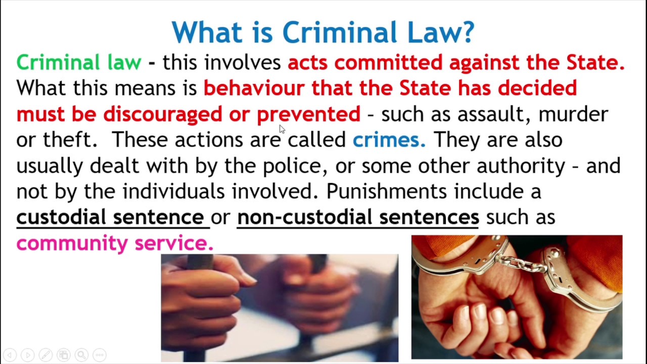 P2 R&R: S4 What is the difference between Criminal Law and Civil Law?