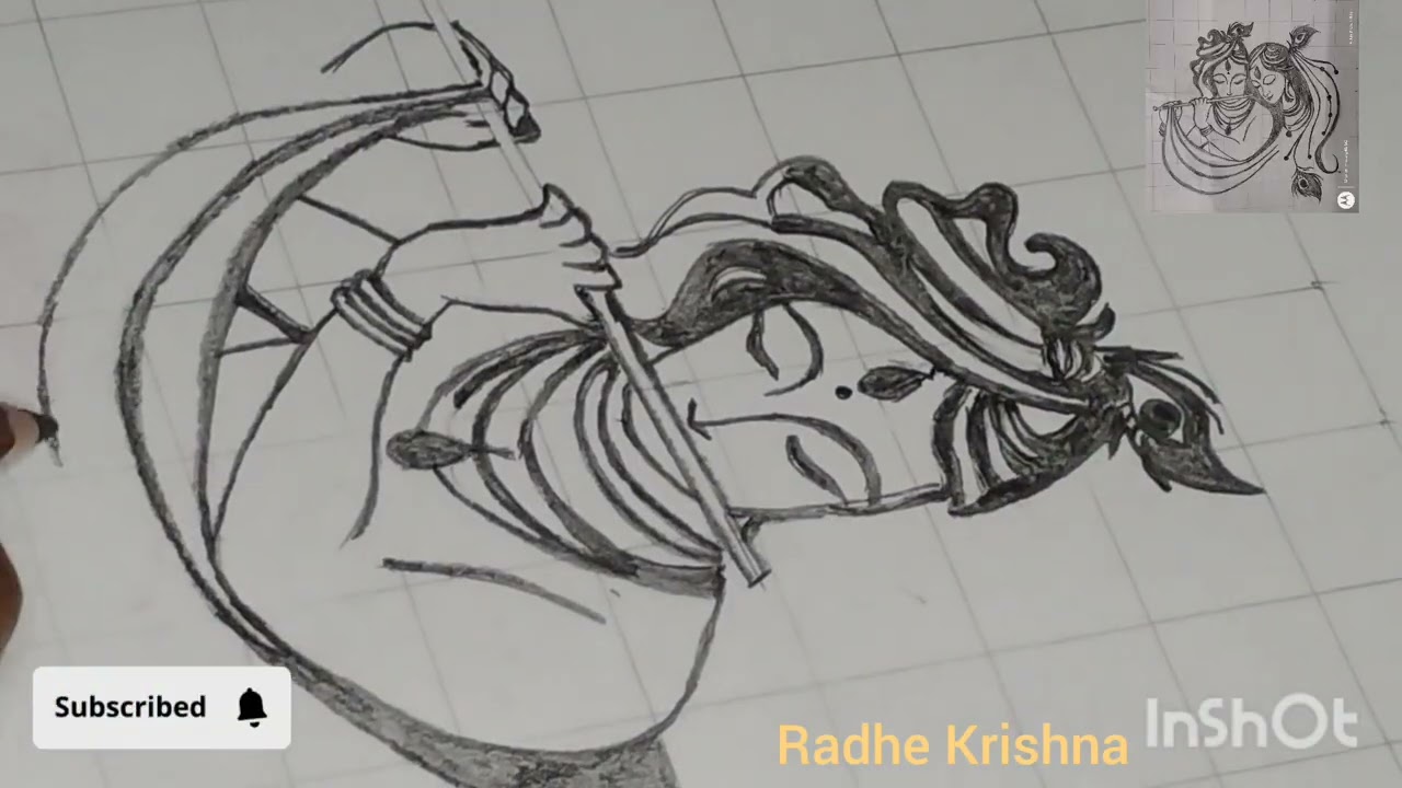 How to Draw radhe krishna   easy and atractive pencil skatch #पेंसिलड्राइंग  #drawing #art