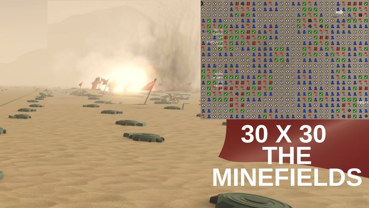 Roblox The Minefields - 30x30 Multiplayer gameplay