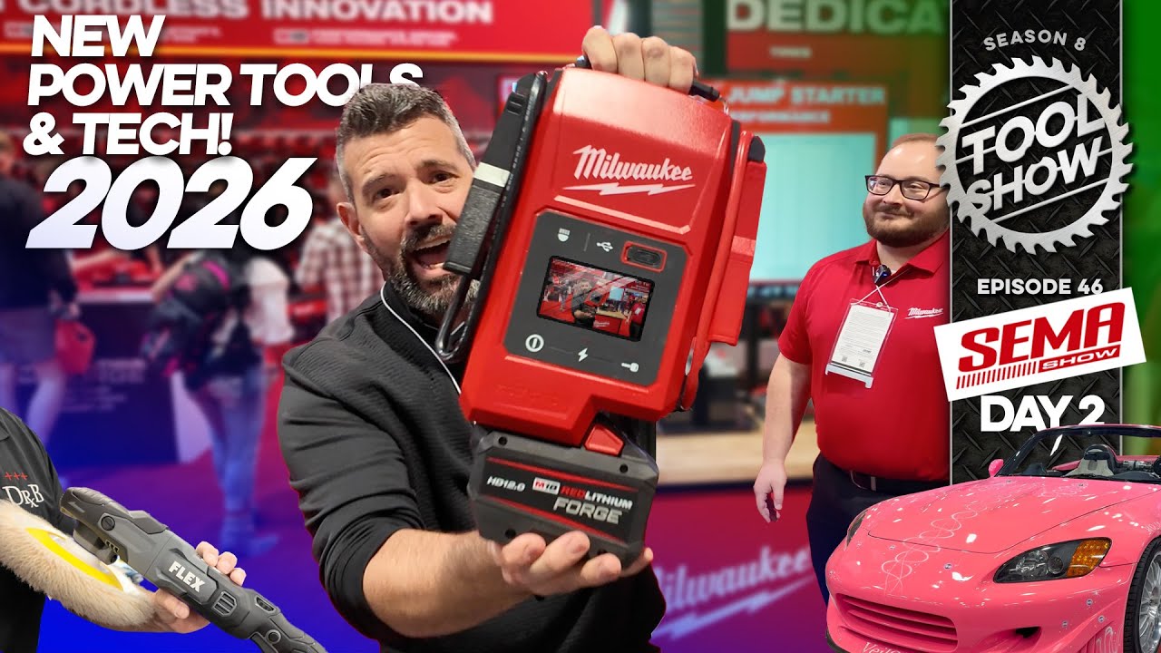 15 НОВЫХ инструментов, которые мы нашли на выставке SEMA 2025! Milwaukee, FLEX, Harbor Freight, W...