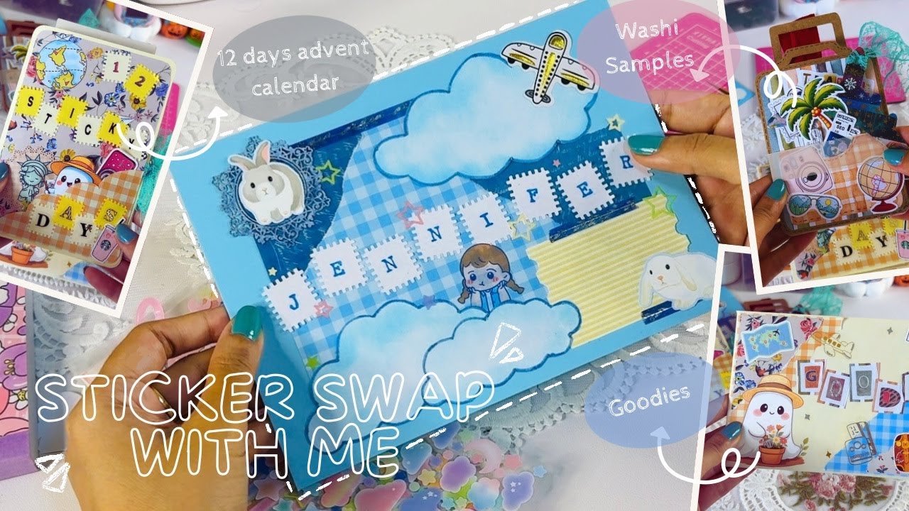 Sticker Swap With Me 💌✨Aesthetic Packaging, ASMR Sounds & Creative Mail Prep