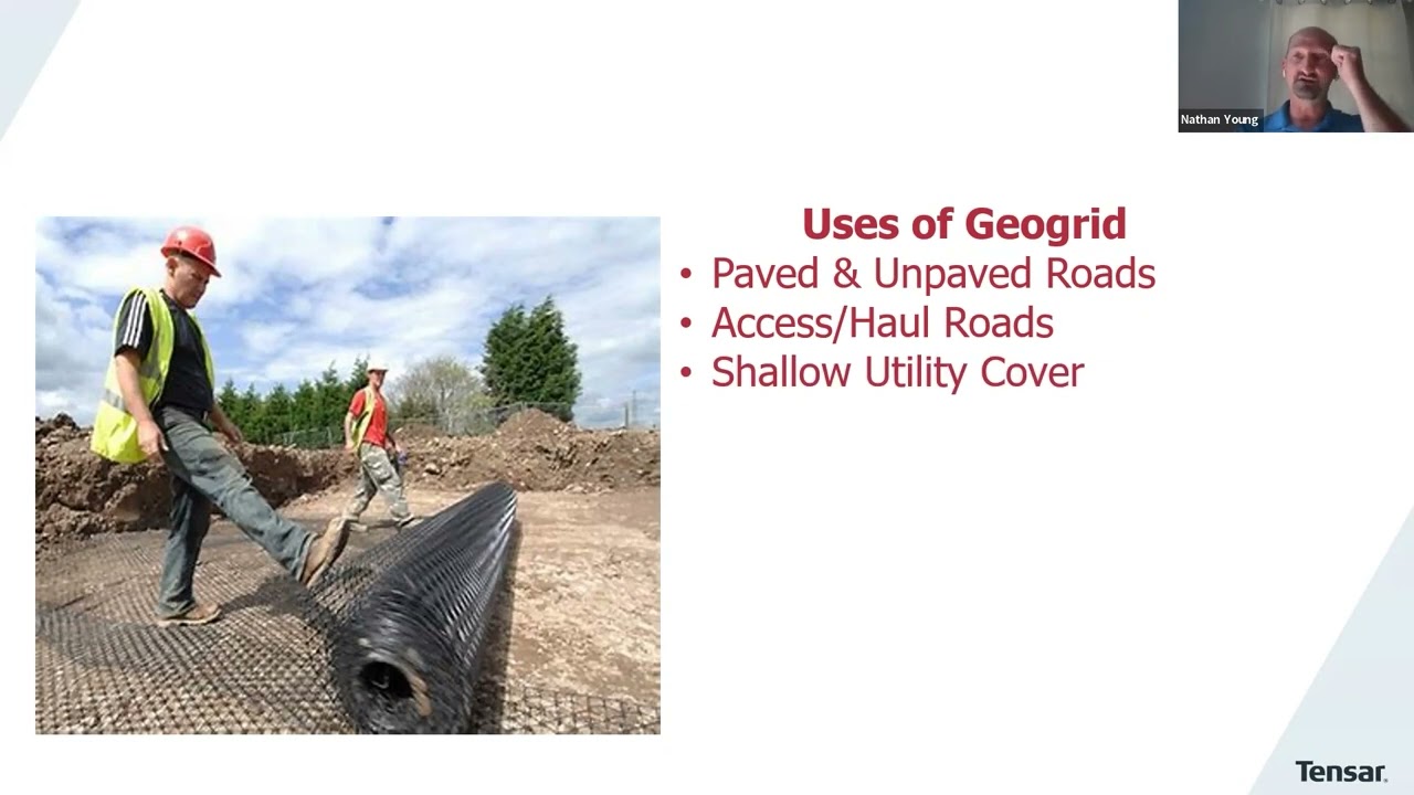 Tensar Geogrid Uses, Installation Guidelines & Case Studies - Informational Webinar on Geogrid