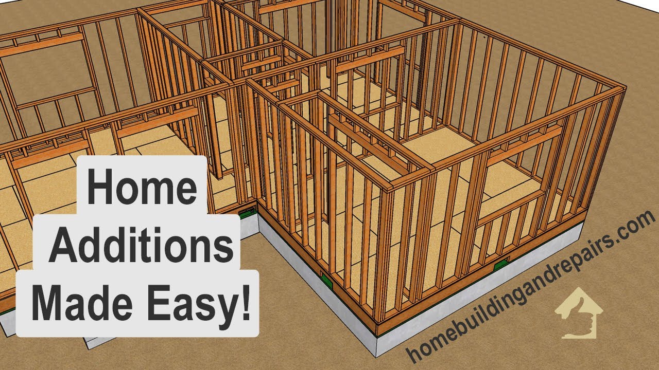 Wall Framing, Building Plans And Interior Remodeling - Small Home Addition Construction Ideas