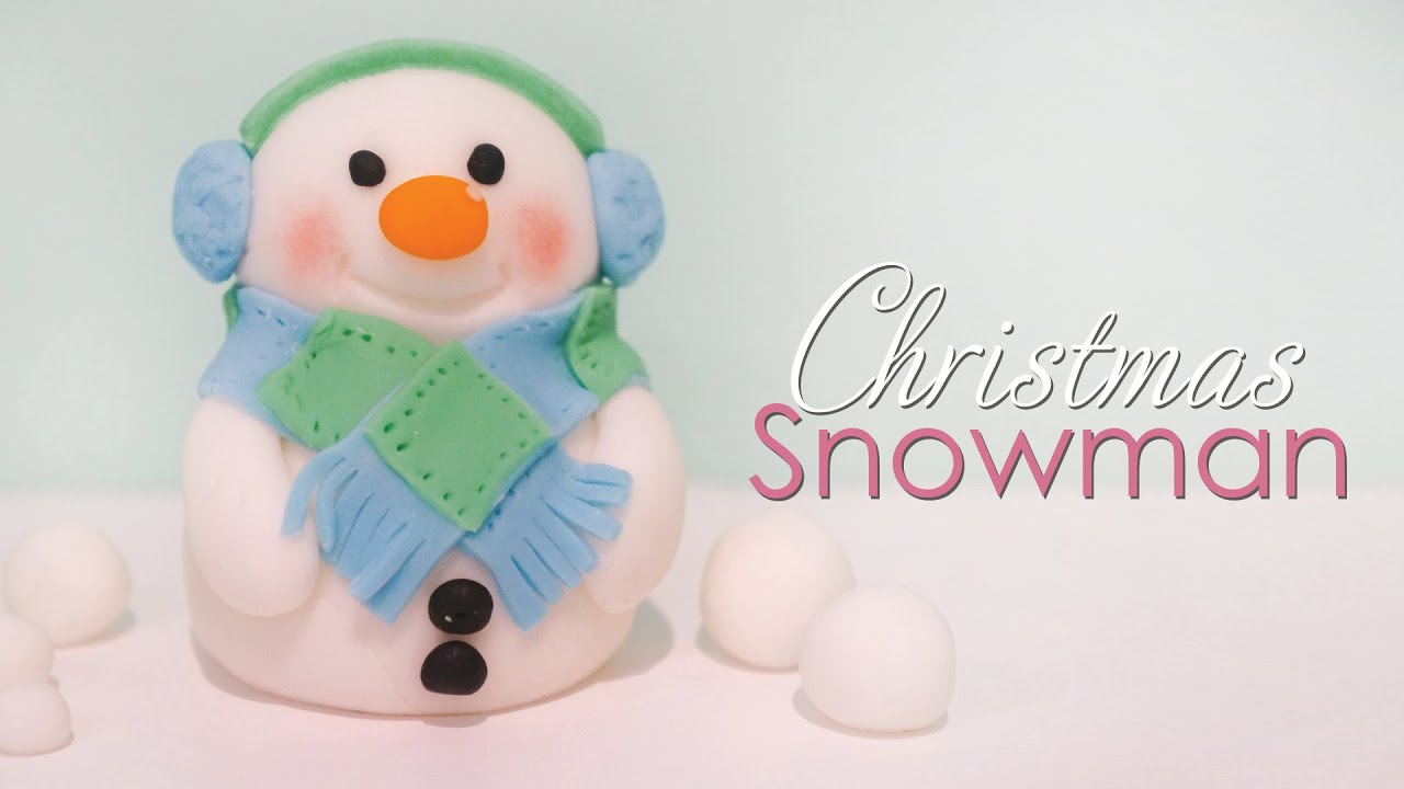 Christmas Snowman Cake Topper Tutorial
