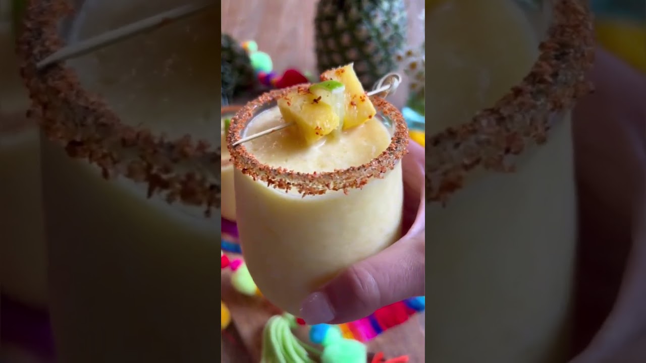 Frozen Pineapple Margarita in 5 Minutes