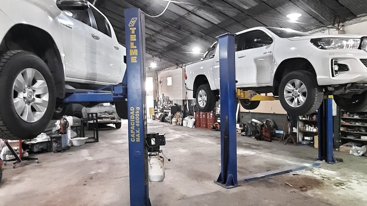 Como cambiar placa, disco y crapodina Toyota Hilux nueva caja 4x4. (1/2)