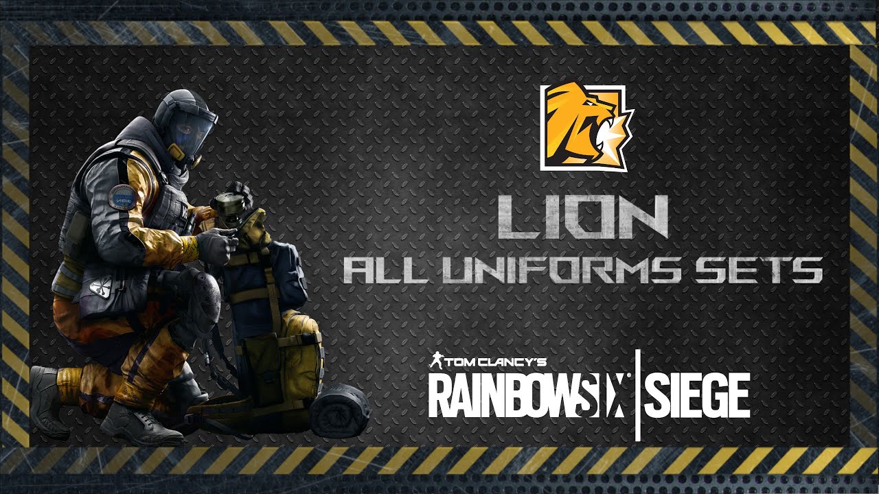 Lion All Uniforms Sets including Dev Skin - Rainbow Six Siege | R6 News