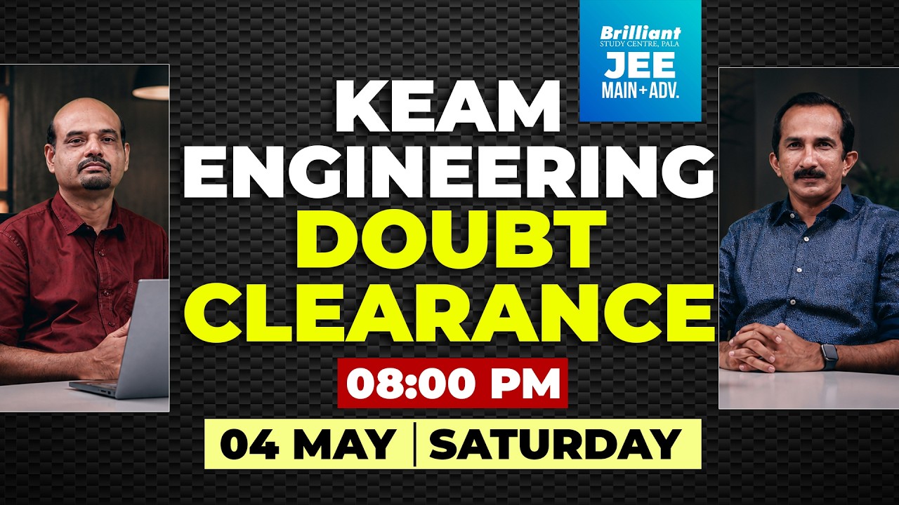 🔴 LIVE : KEAM ENGINEERING DOUBT CLEARANCE | Brilliant Pala