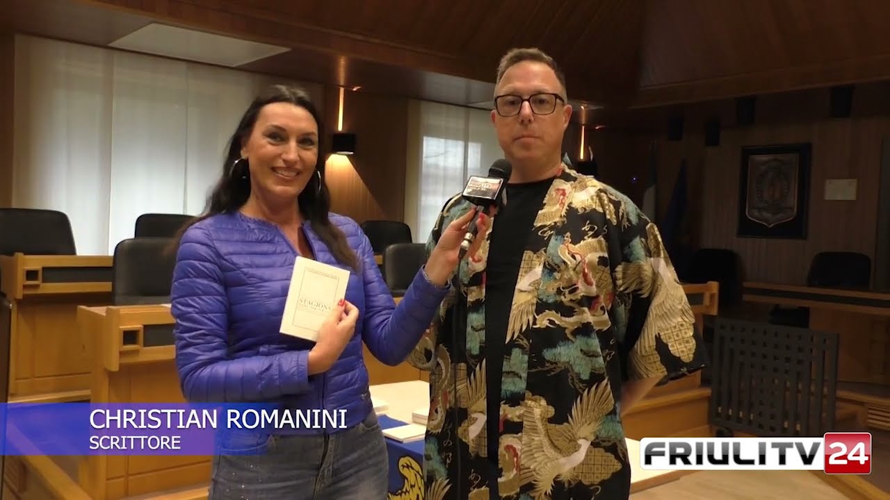 FRIULITV24. E' stato presentato il libro "Stagjons. Haiku par furlan" di Christian Romanini