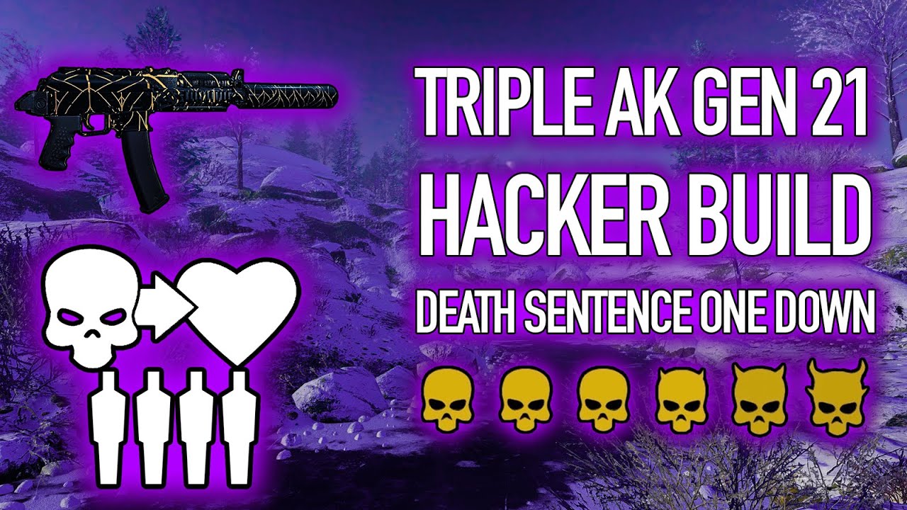 PAYDAY 2 - New SMG / Triple AK Gen 21 Hacker  - Death Sentence One Down Build