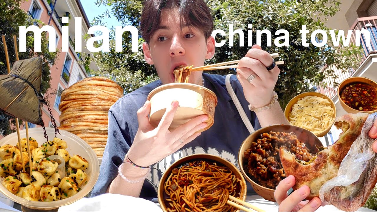 12hr STREET FOOD in Milan CHINATOWN