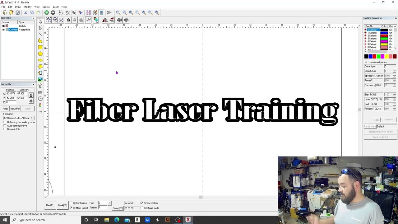 Using offset in ezcad2