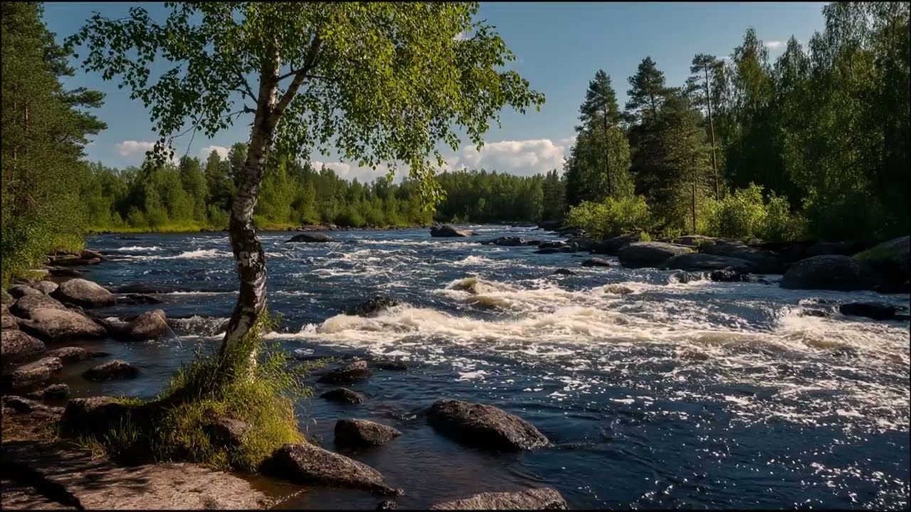 Relaxing Forest Stream Ambience | Natural Water Sounds for Sleep & Focus
