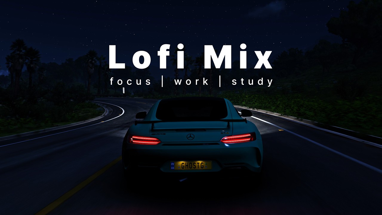 Chill Night Drive — Focus work & study Lofi Mix music playlist