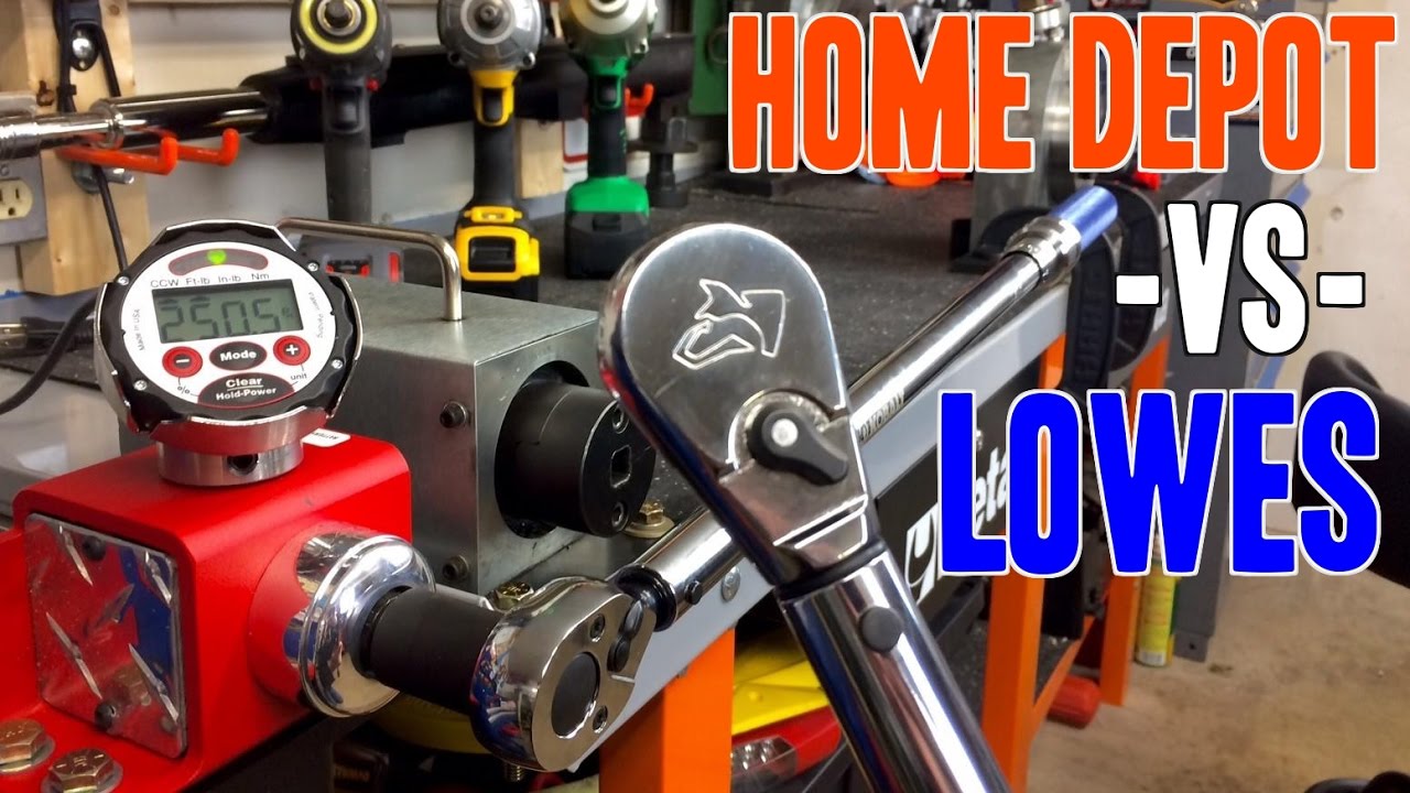 Динамометрические ключи Husky -VS- Kobalt 1/2 дюйма (Home Depot -VS- Lowes) H2DTWA / 85602