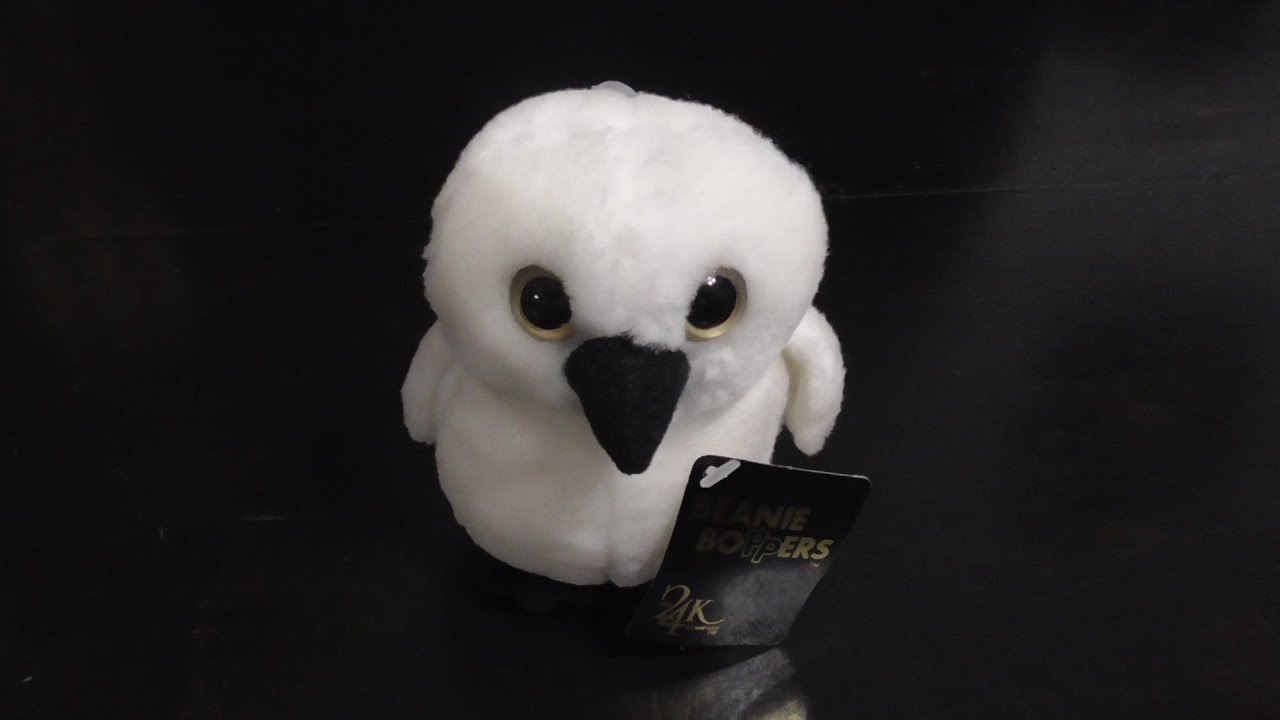 1997 24k BEANIE BOPPERS FLAKE THE WHITE OWL PLUSH REVIEW