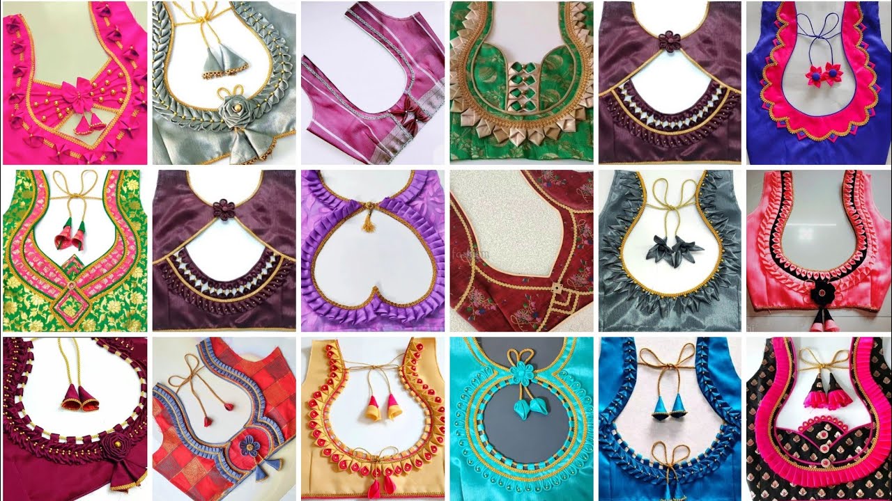 70+Latest Designer Collection Saree Blouse Back Neck Design/Blouse Back Design/Blouse Design/Blouse 