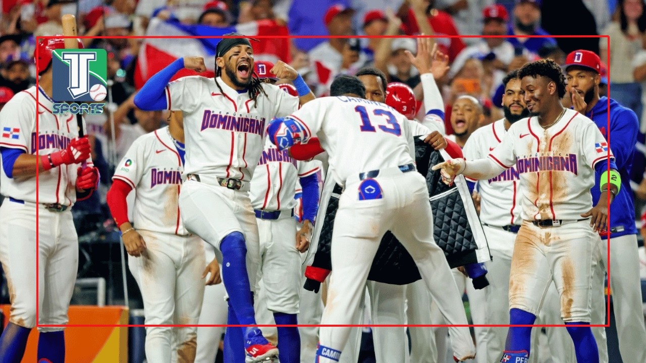 ¡EL MOMENTO DEL JUEGO! Junior Caminero conecta su PRIMER JONRÓN con Dominicana en el Clásico Mundial