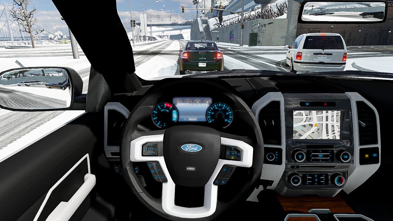 2020 Ford Expedition | BeamNG Drive | Realistic Heavy Snow POV Drive