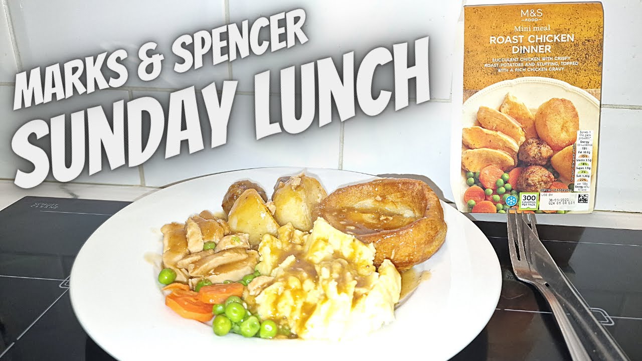 M&S ROAST CHICKEN DINNER || Marks and Spencer Mini Meal || FOOD REVIEW || Sunday Lunch - 3 for £8.00