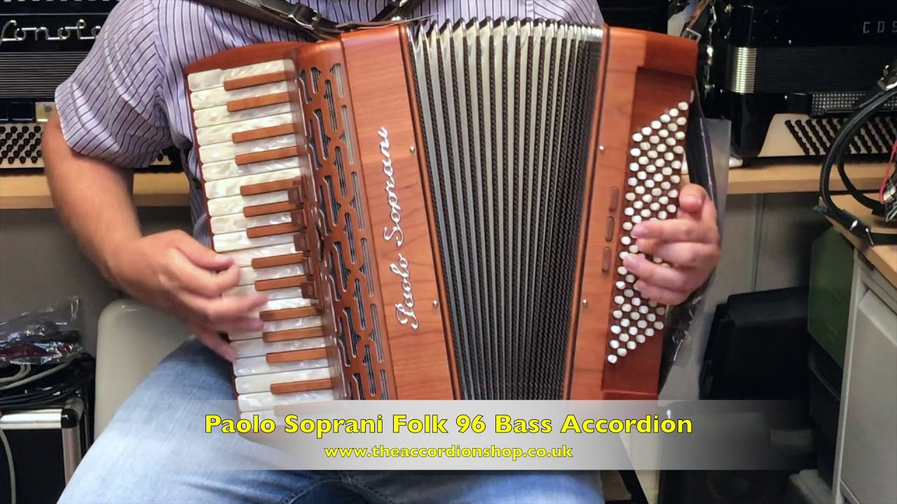 Paolo Soprani Folk 96 Bass Accordion