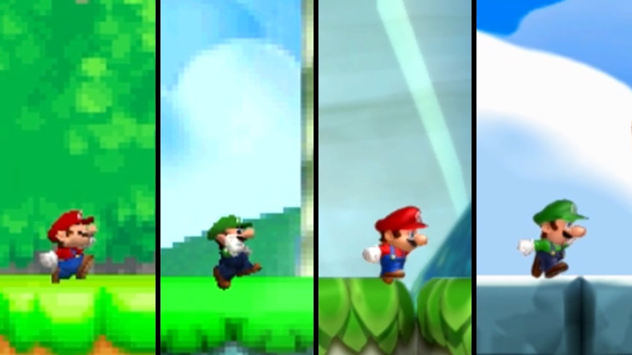 Evolution of Mini Mushroom in Super Mario (2006-2022)