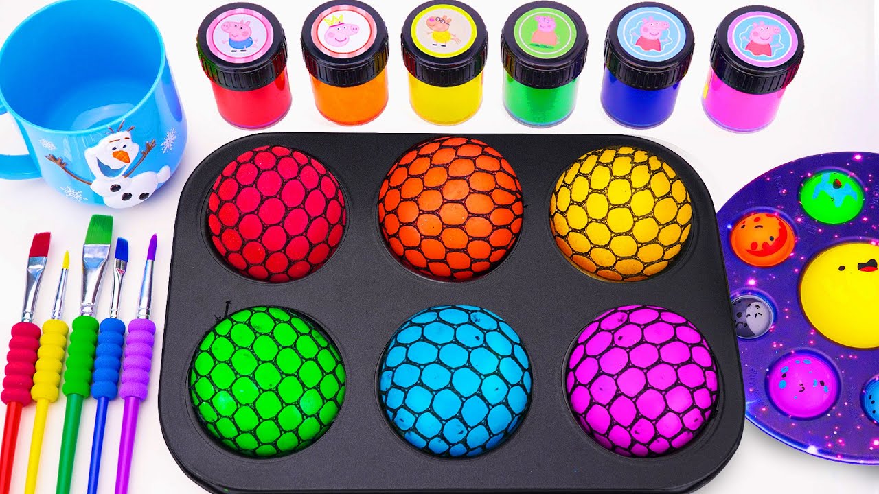 Satisfying ASMR Videos 🌈 DIY How To Make Megas Crazy Sprunky Balls & Slimes from Rainbow Star Candy