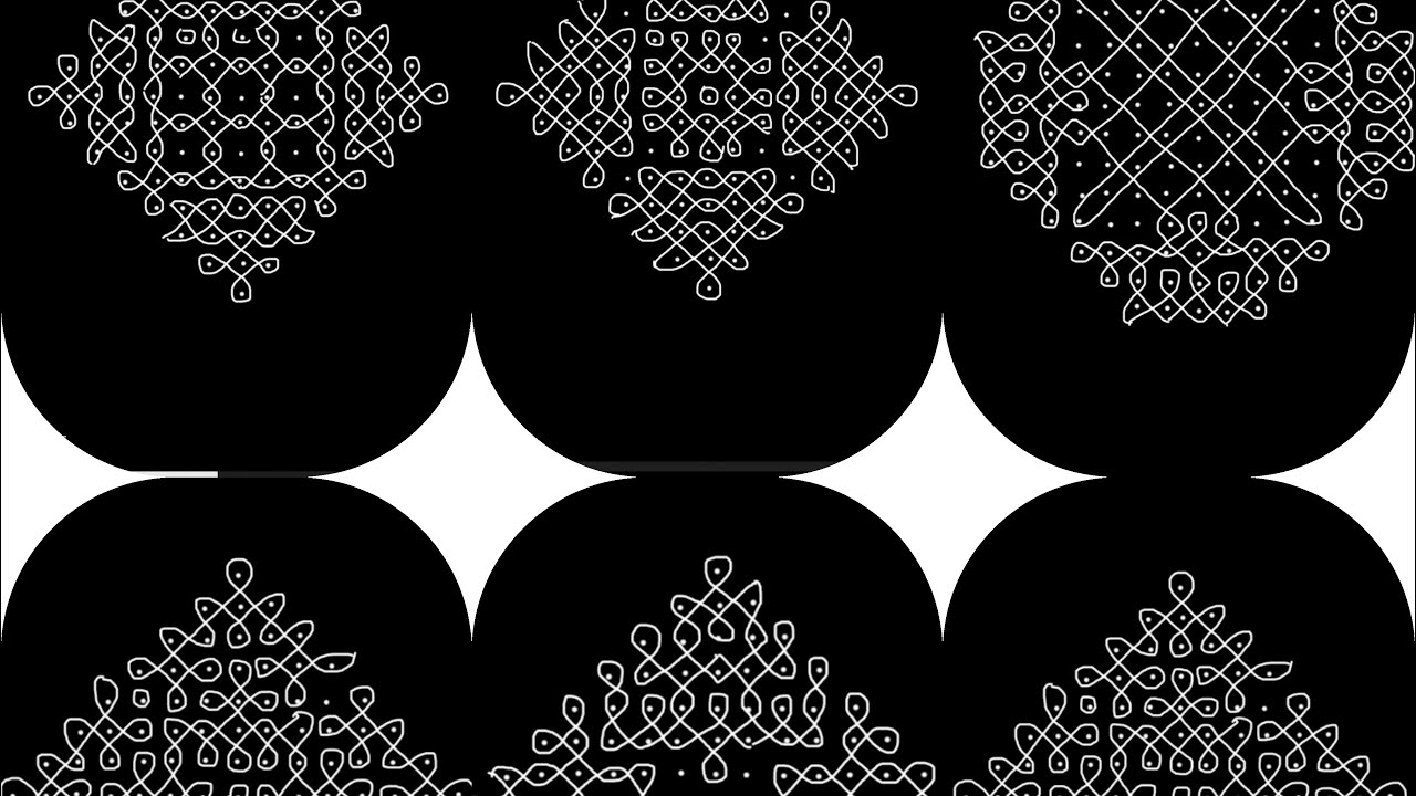 15X1 dots rangoli collection | Simple kolam designs | big kolam designs #kolam #sikkukolam 
