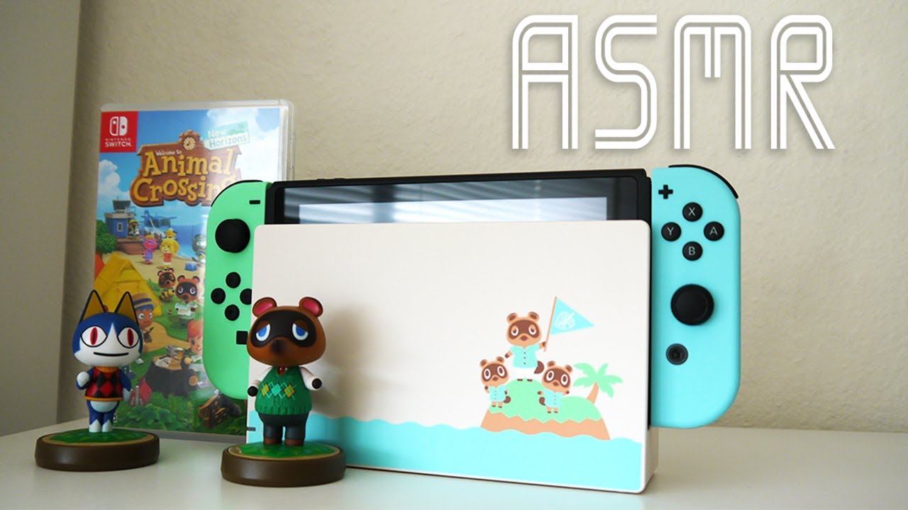 ASMR Animal Crossing New Horizons Switch Unboxing - (Whispering, Packaging Sounds)