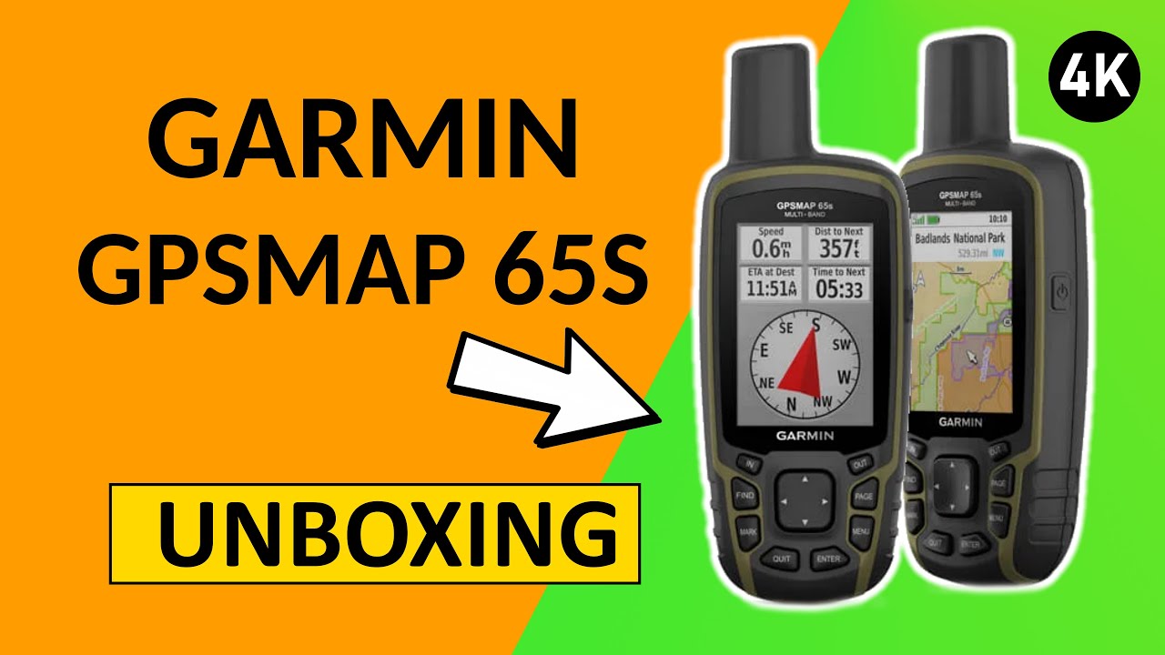 Garmin GPSMAP 65S Unboxing 4K (010-02451-11)