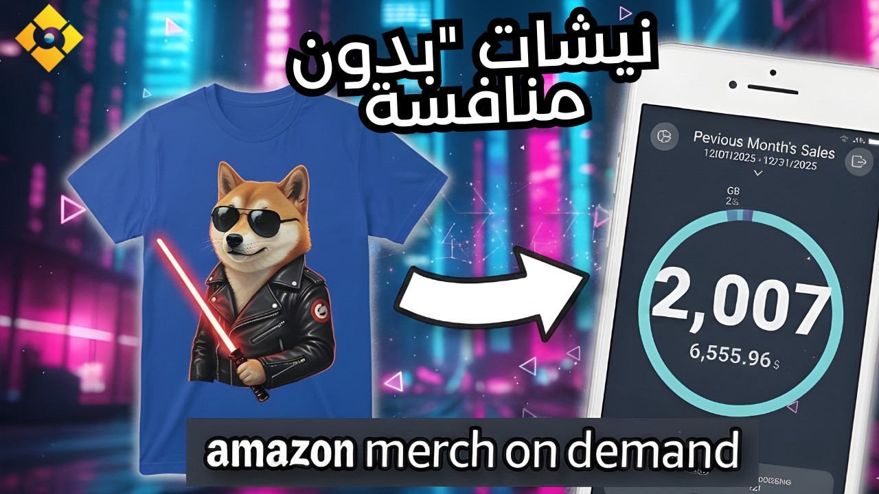 نيشات ناضيين فـ Merch by Amazon 2026 🚀 فرص ذهبية قبل ما يتشبع السوق!