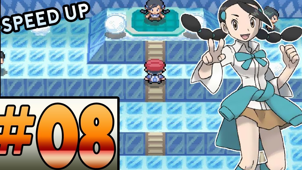 Pokemon Platinum Walkthrough Part 8 - Snowpoint City & Gym Leader Candice (SPEED UP!)