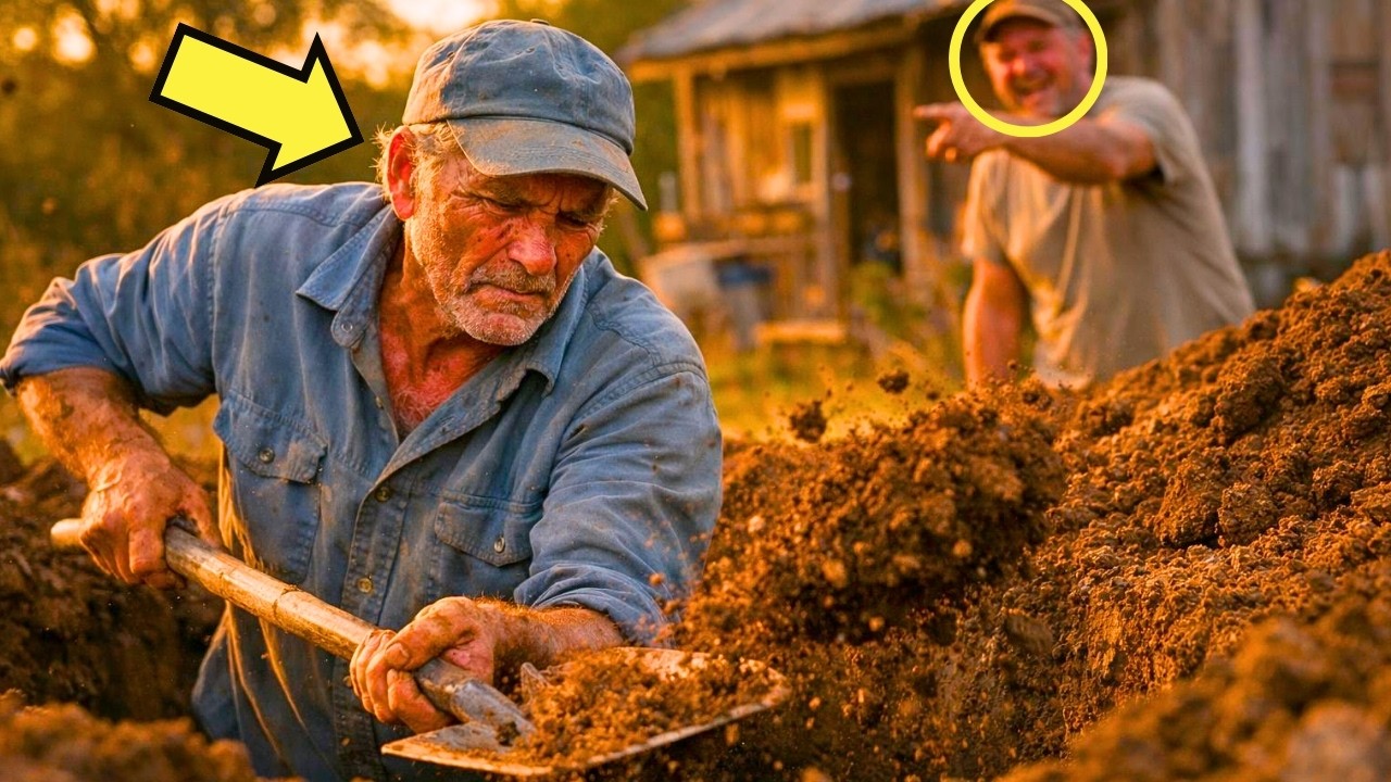 CAVÓ DÍAS EN EL PATIO Y TODOS SE BURLARON… HASTA DESCUBRIR LO QUE HABÍA ENTERRADO
