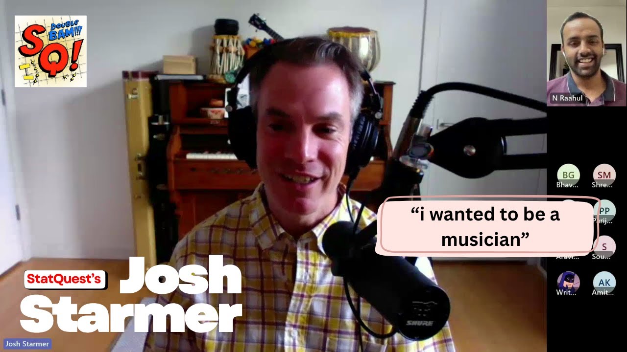 Dr Josh Starmer from StatQuest @statquest - Talks about AI & his love for Music