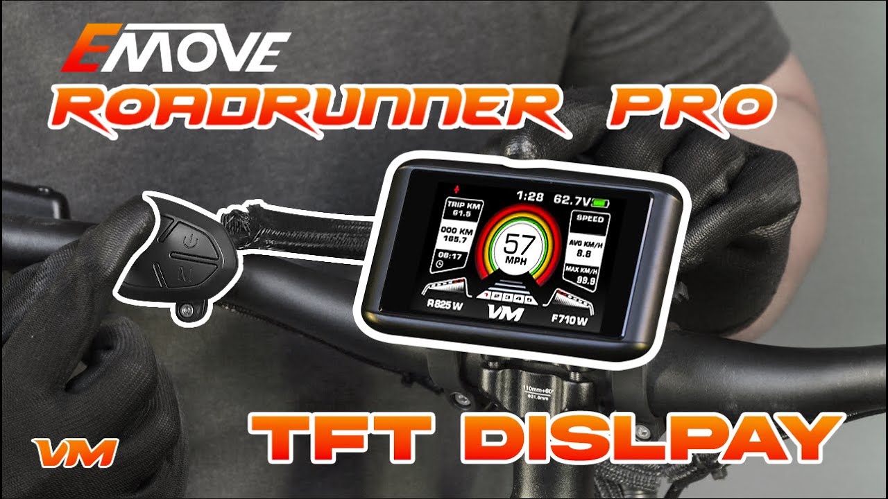EMOVE Roadrunner Pro: How to Use the TFT Display