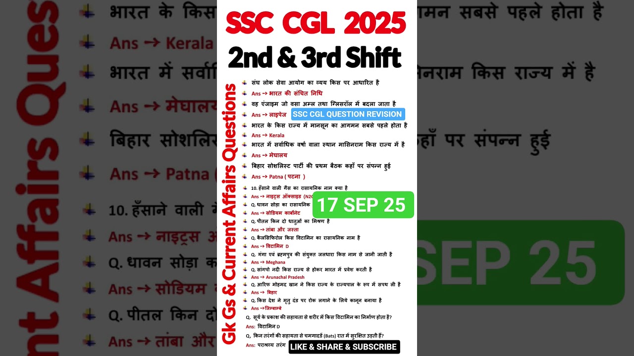 SSC CGL Exam Analysis 2025 | SSC CGL Full Question Answer Analysis | Ssc Cgl Question Answer Today |