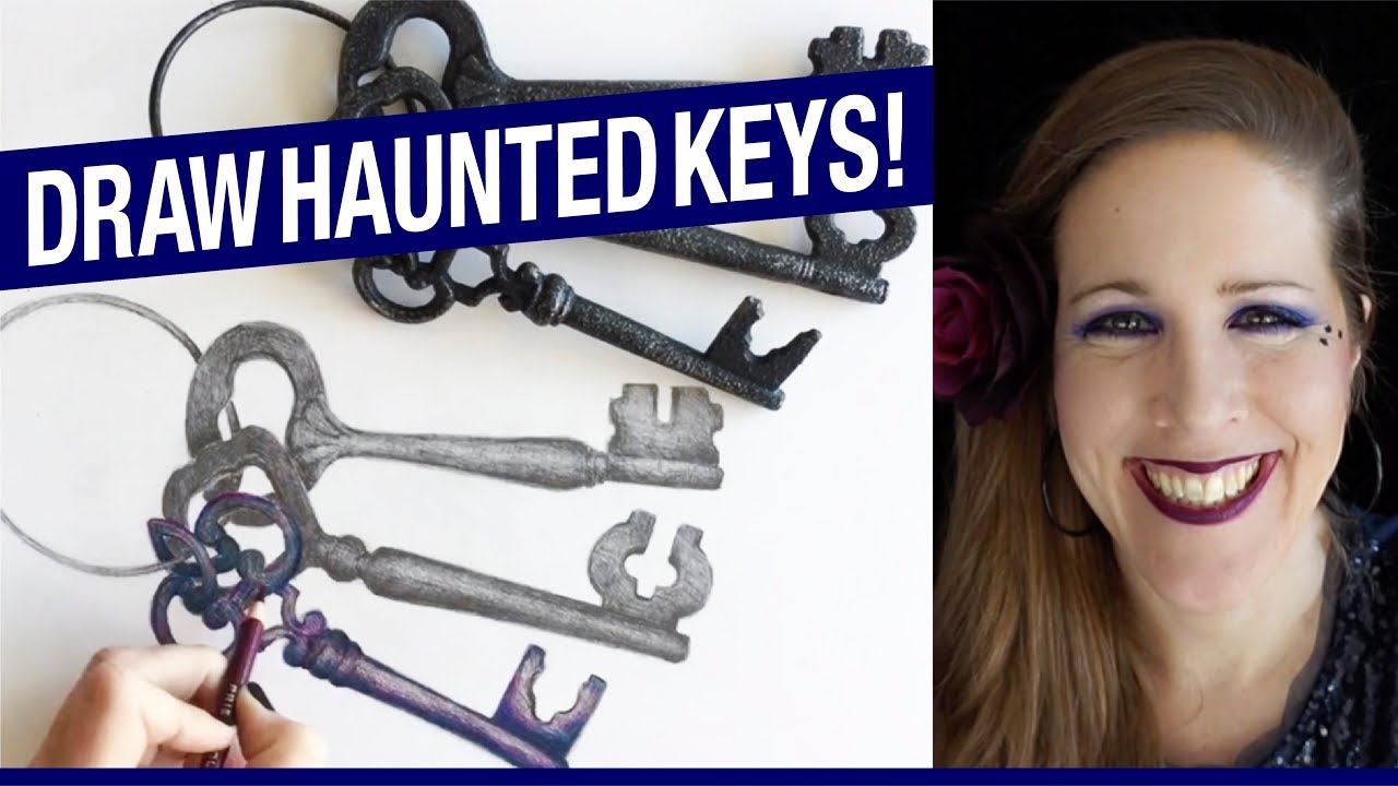 How To Draw Keys! How To Draw Halloween Stuff!