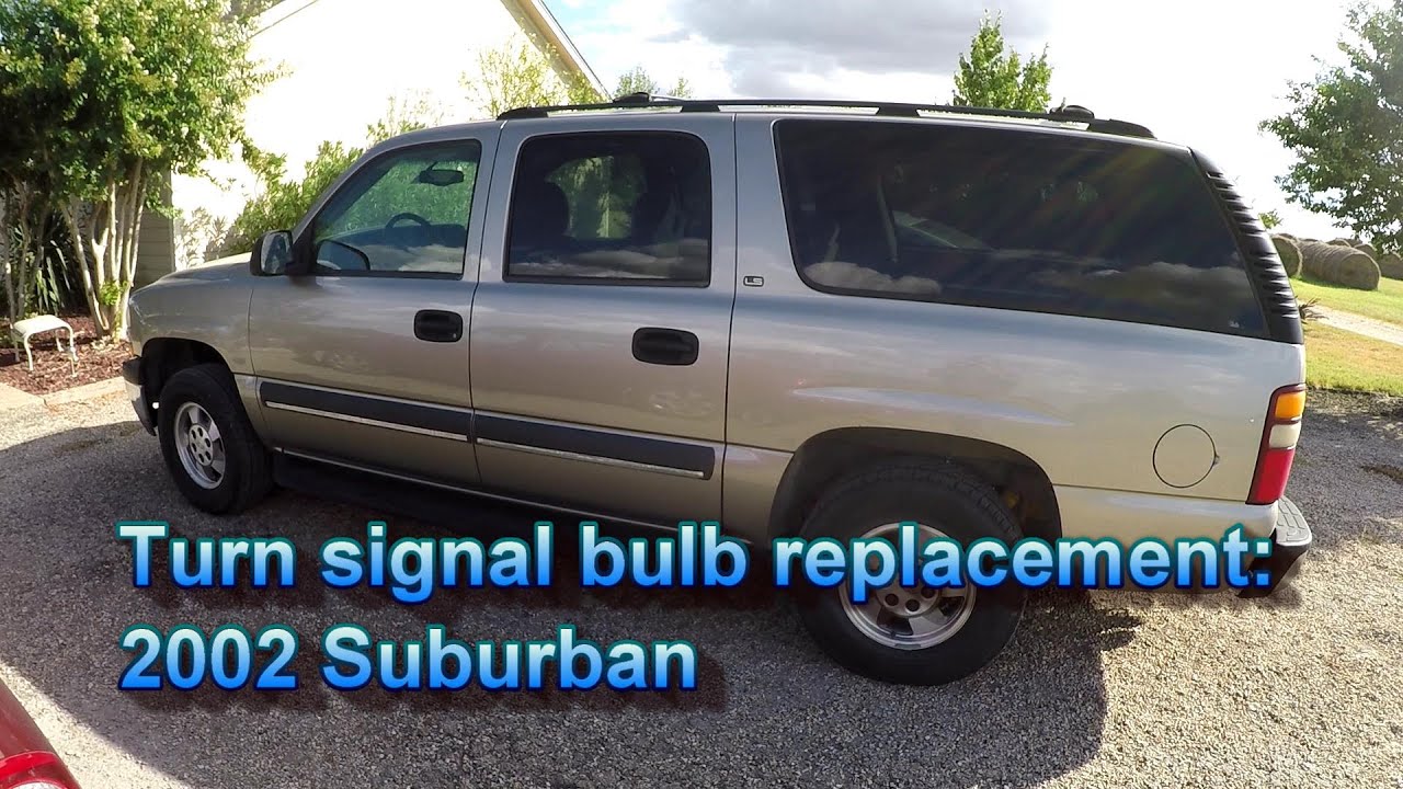 Turn signal/blinker bulb replacement 2002 Suburban