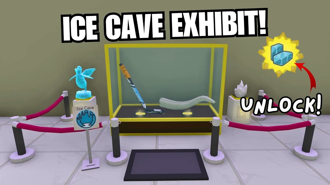 COMPLETE the ICE CAVE EXHIBIT! UNLOCK SLIPPERY ICE BLOCK SHOES! Museum Artifacts - Wobbly Life
