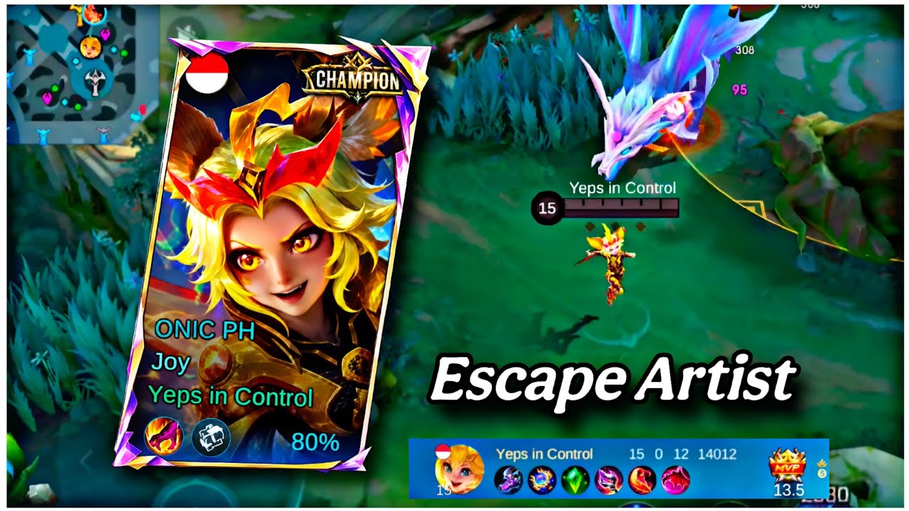 SOLO RANK JOY !! | INTENSE NO DEATH GAMEPLAY | MOBA LEGENDS 