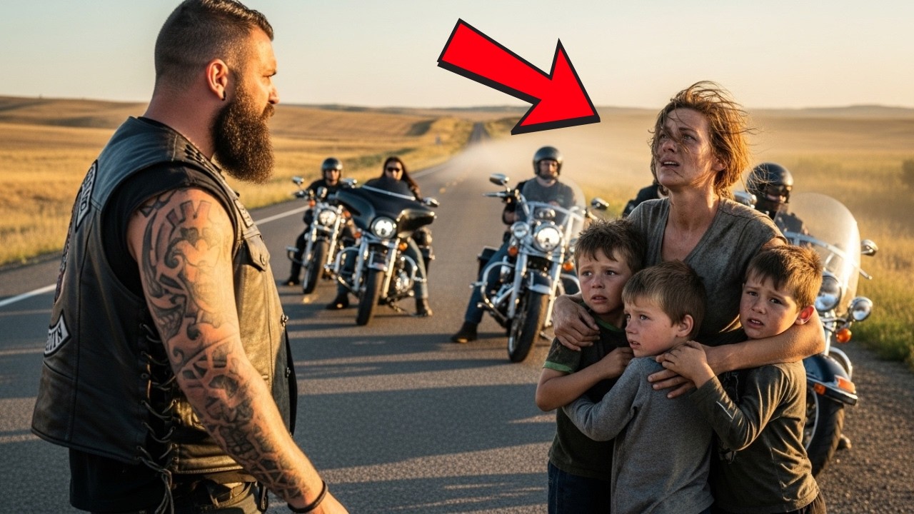 Stranded On The Road With Her Child, A Desperate Mom Met A Group Of Hells Angels