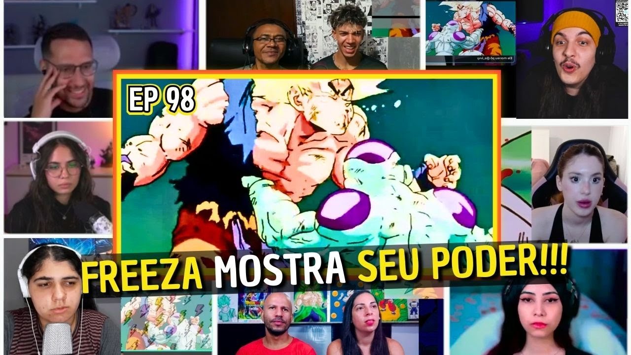 PESSOAS REAGINDO A GOKU VS FREEZA BOMBADO!!! Multi-Reações - Dragon Ball Z EP 98