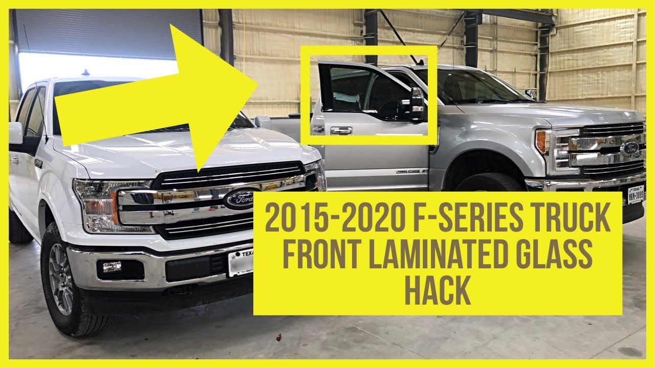 15-20 F-Series Truck Front Laminated Glass 10-minute Replacement without removing door panel HACK!