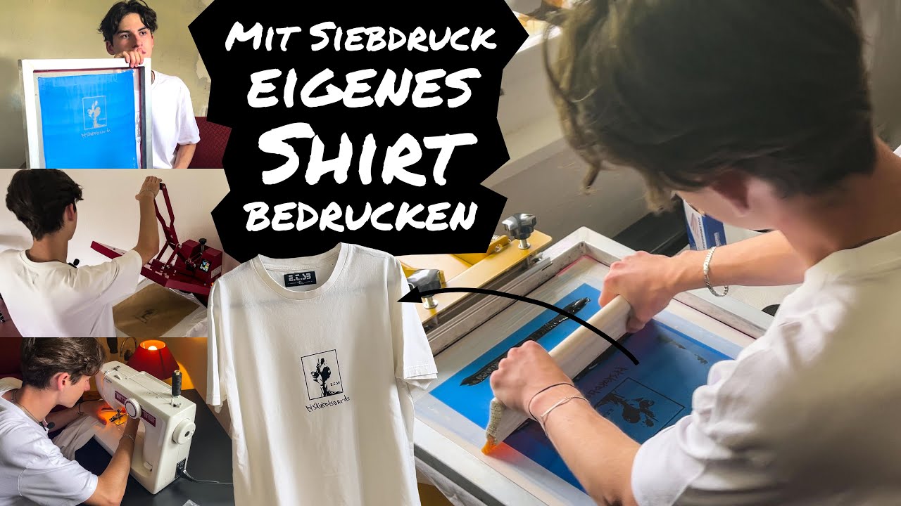 Mit Siebdruck T-Shirt bedrucken: Julius Dittrich erklärt Produktion für sein Label @etskateboards