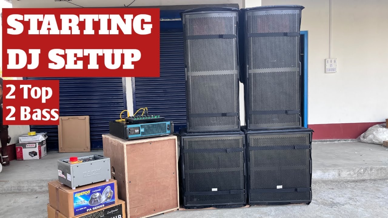 Dj Setup 2 Top,2 Bass,Dj Amplifier With Price