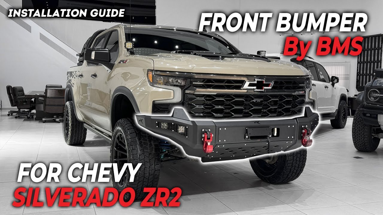 Chevrolet Silverado ZR2 Front Bumper BMS PRO-Line Installation guide