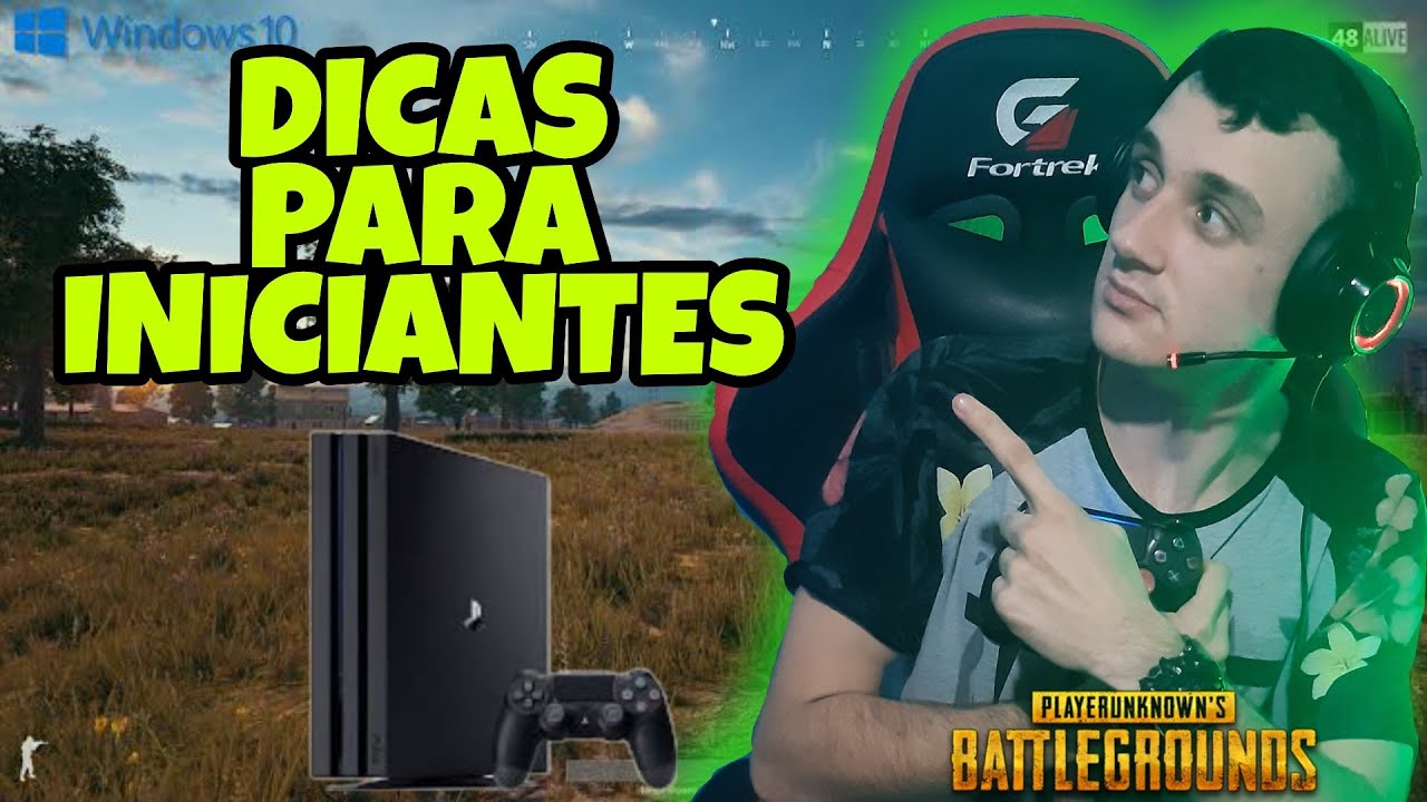 PUBG PS4 DICAS PARA INICIANTES (PS4 FEAT,PS4 SLIM, PS4 PRÓ, XBOX ONE, XBOX ONE X) #FIQUEemCASA